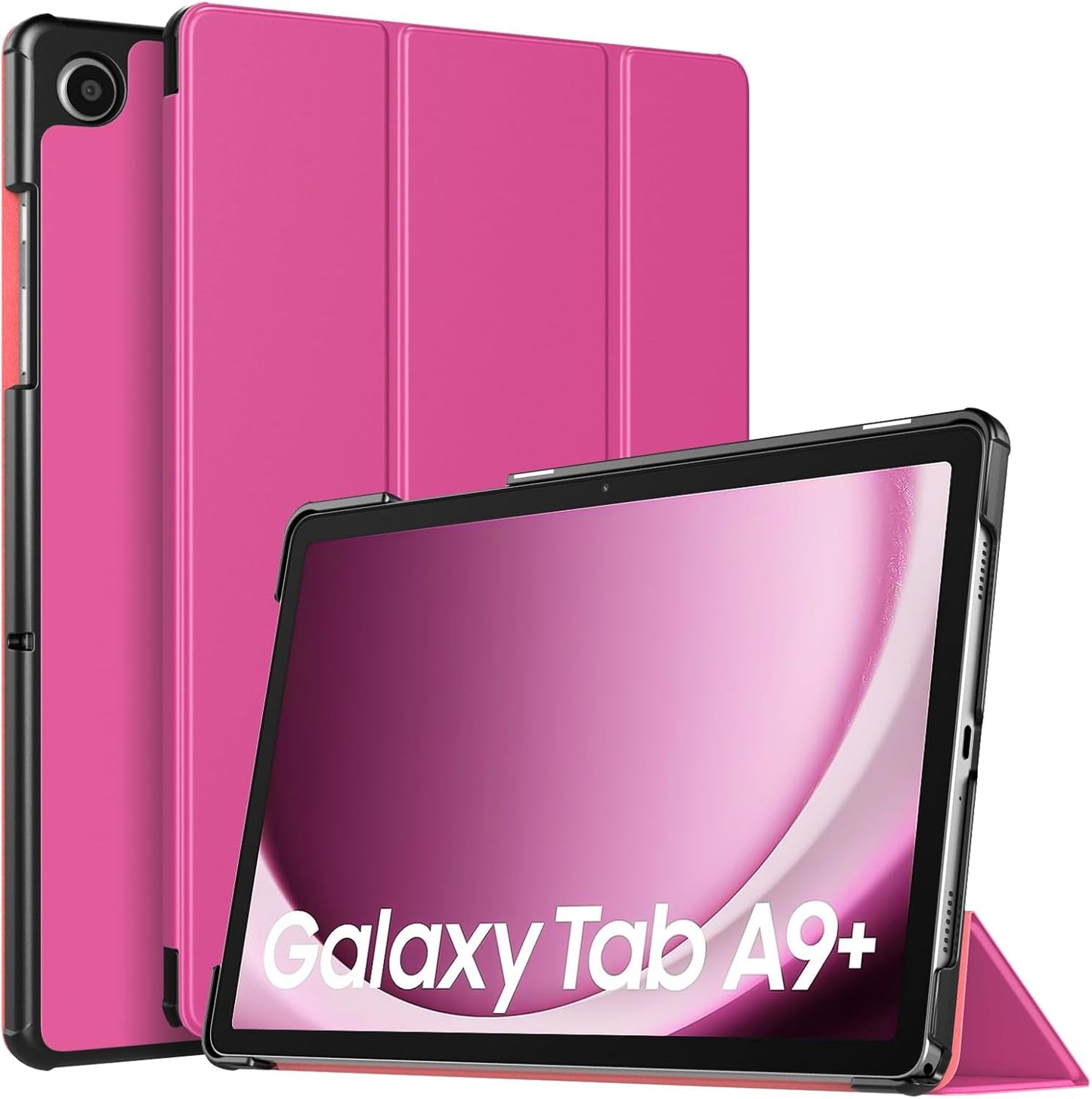 TiMOVO Samsung Galaxy Tab A9+ 11" Case Stand Cover Auto Wake Red B0CXJBV4WX