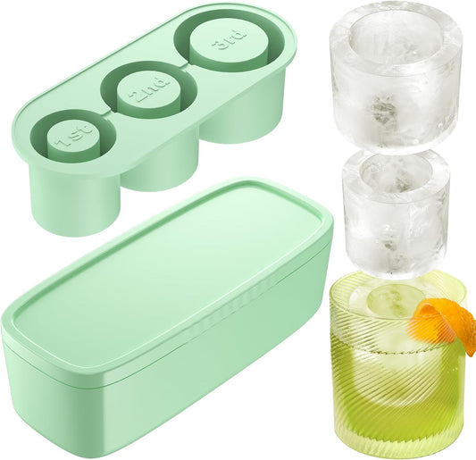 Large Silicone Ice Cube Tray for 30-40 oz Cups – Easy Release & Reusable