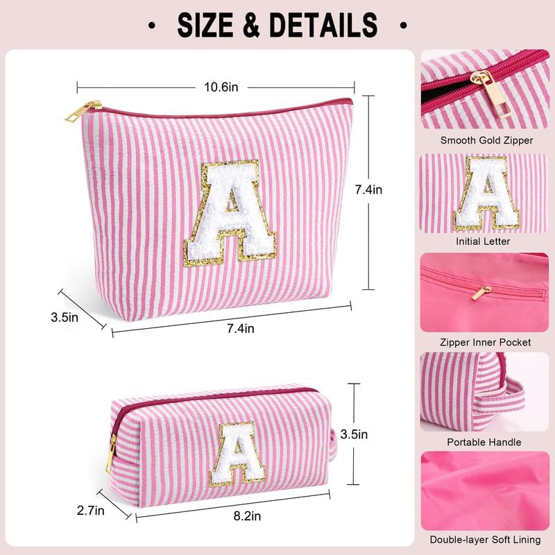 Personalised Makeup Bag Cosmetic Travel Pouch Custom Name Gift