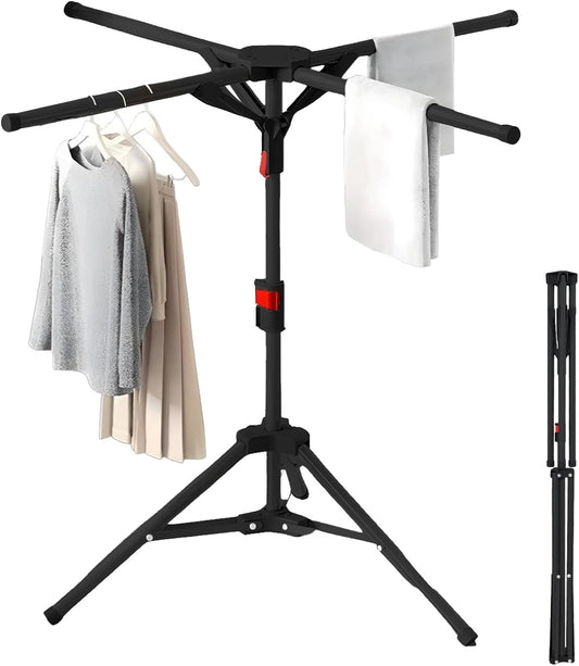 Heavy Duty Foldable Clothes Airer Drying Rack Adjustable Indoor Outdoor