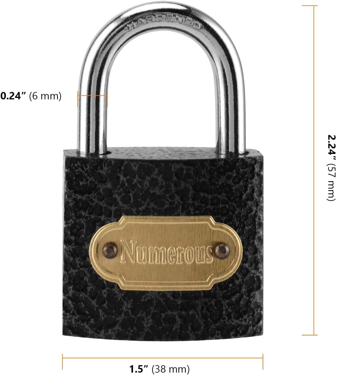 Heavy Duty Security Padlock Single Lock Stainless Steel Outdoor Use
