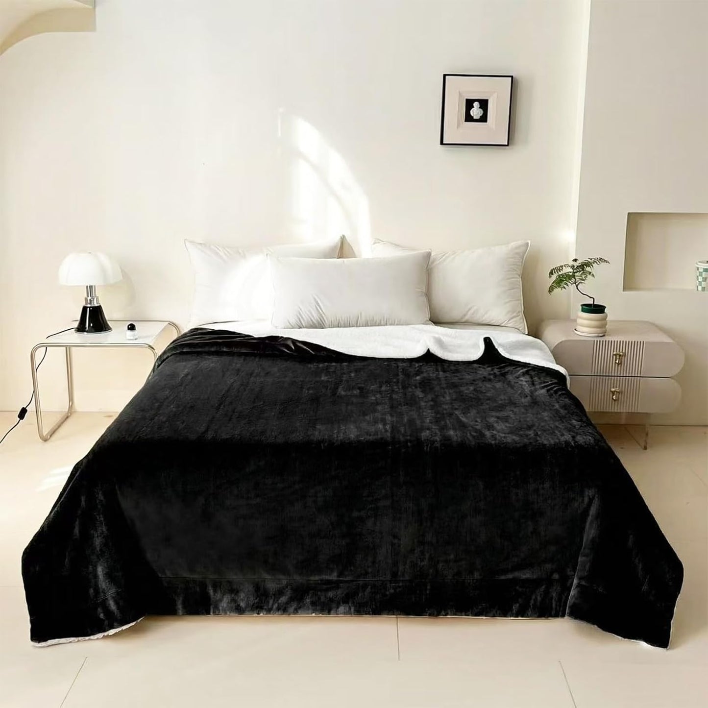 Sherpa Fleece Throw Blanket Soft Warm Sofa Bed Reversible Cosy Throw