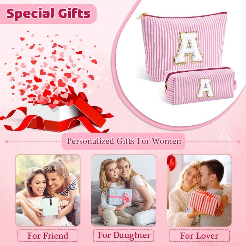 Personalised Makeup Bag Cosmetic Travel Pouch Custom Name Gift