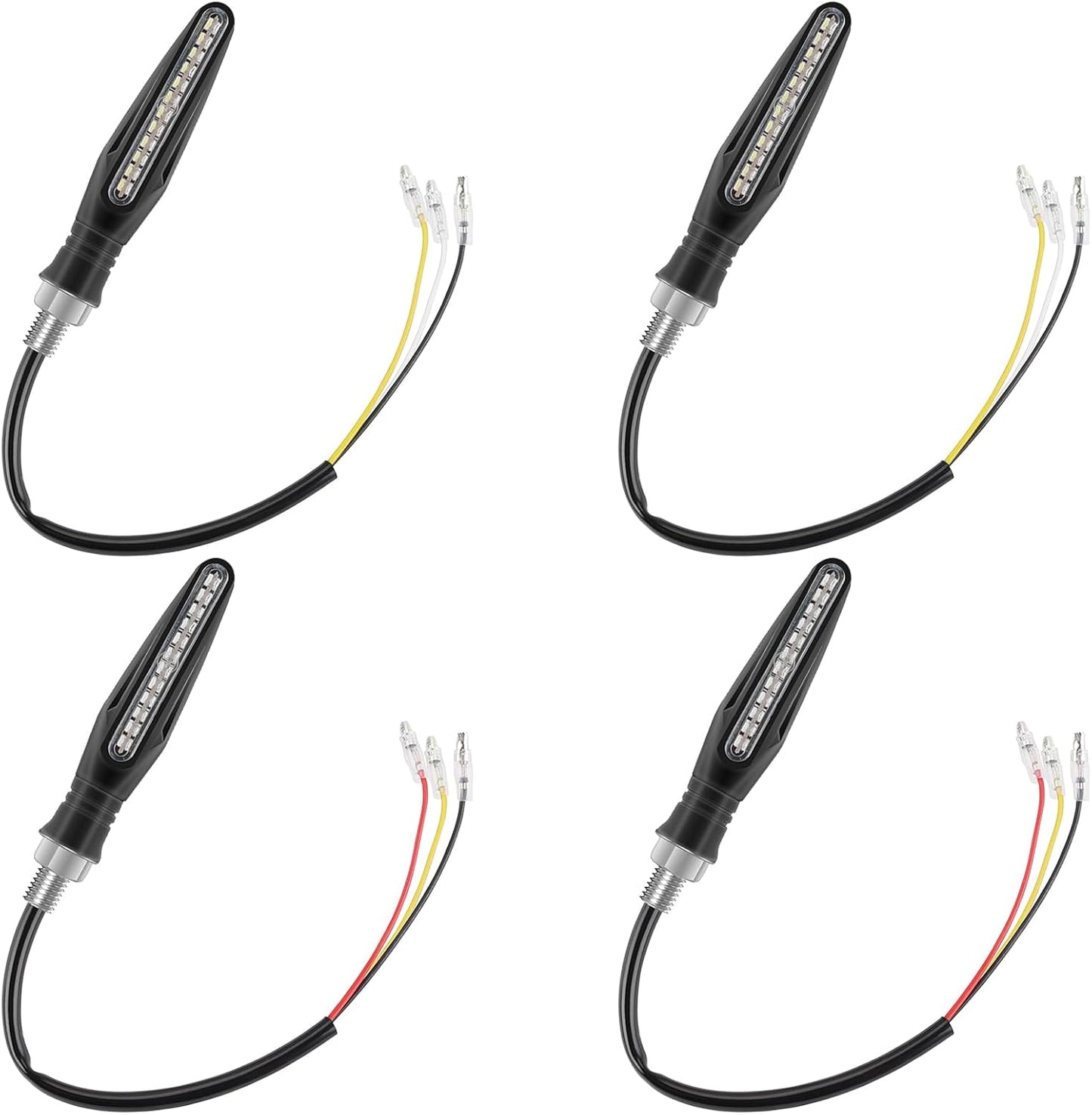Kinstecks Flowing LED Motorcycle Indicators 4PCS 12V Turn Signal Lights