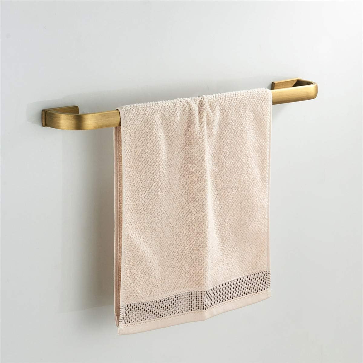 Premium Flybath Brushed Brass Towel Rail Bar 57cm Antique