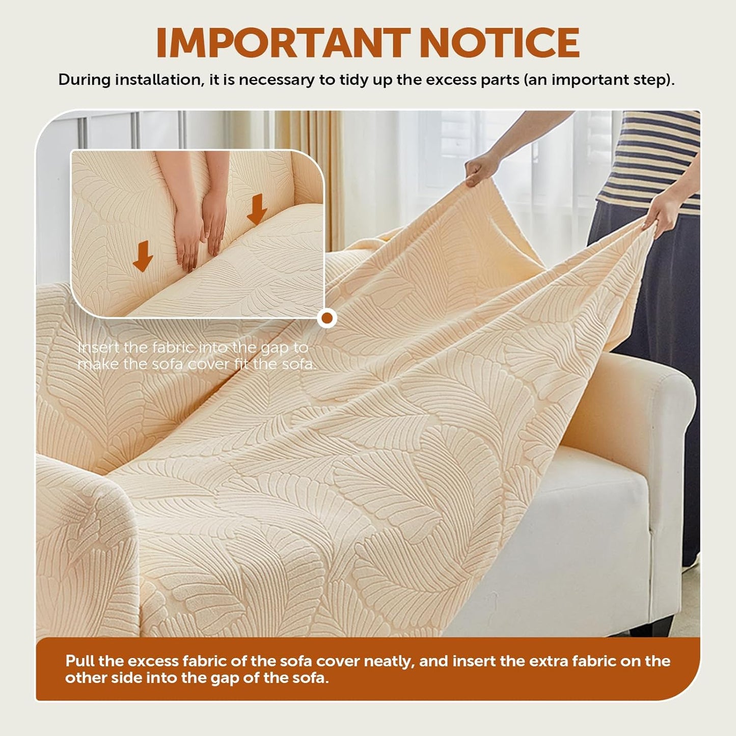 Tokokimo 100% Waterproof 2-Seater Sofa Cover Stretch Non-Slip