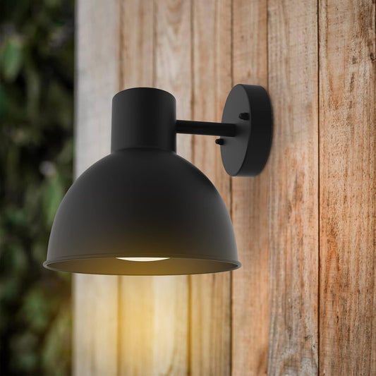 Kerry Anthracite Horn Shape Outdoor Wall Light IP44 Waterproof E27 External Lamp