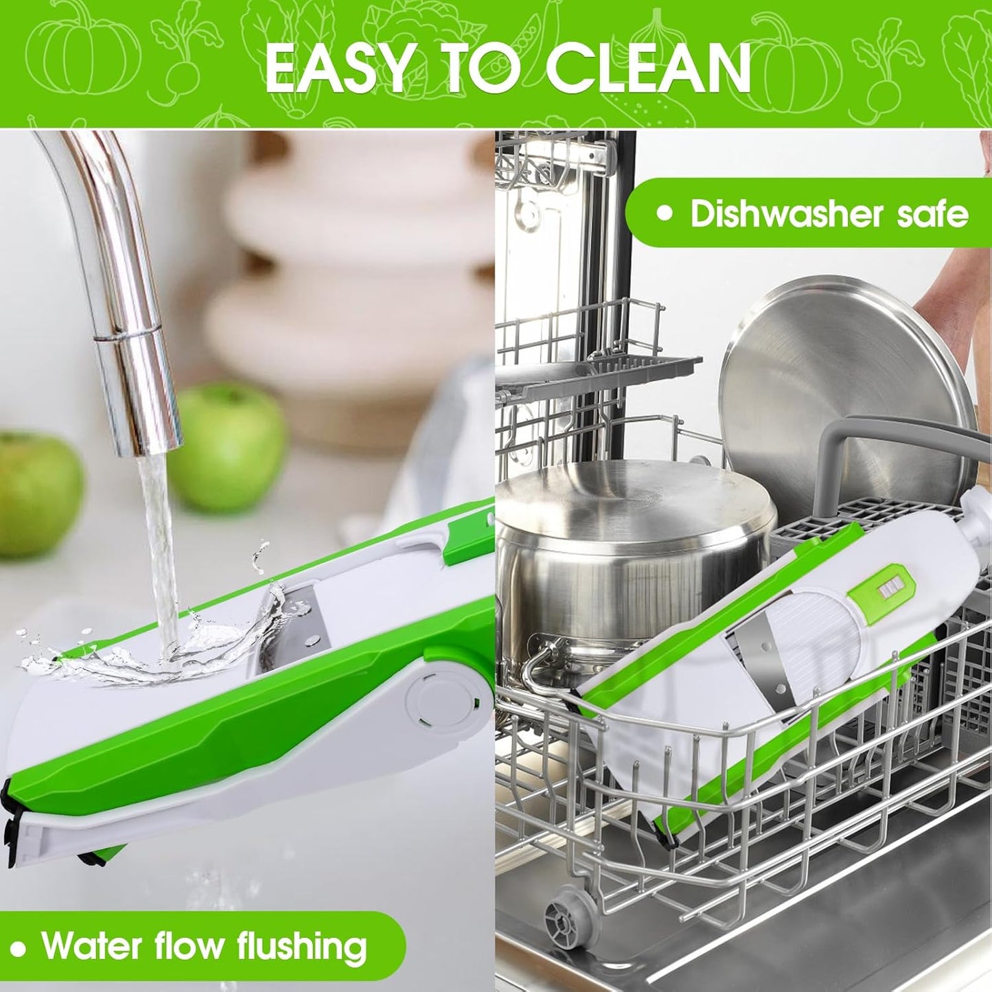 MASTERTOP Adjustable Mandoline Vegetable Slicer – Safe, 4‑Mode Cutter