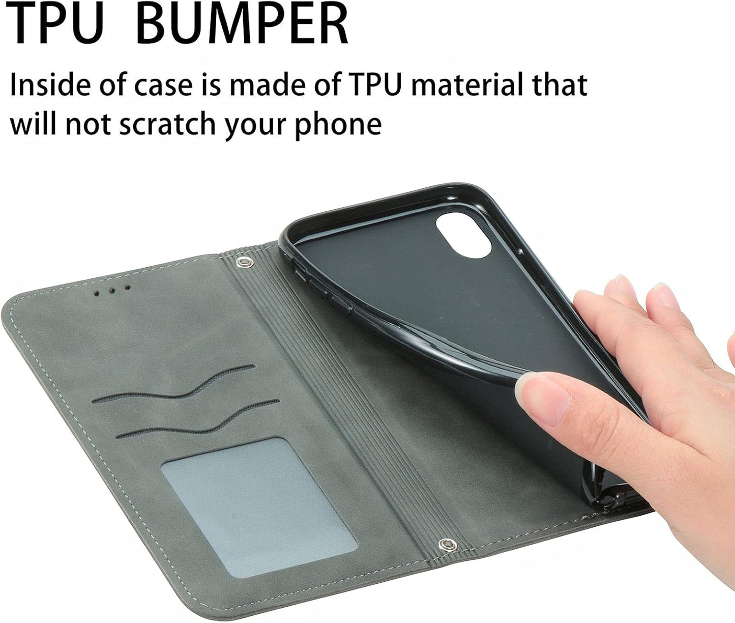 OPPO A60 5G / A40 4G Wallet Case PU Leather Magnetic Flip Cover B0DGQHZ99Q