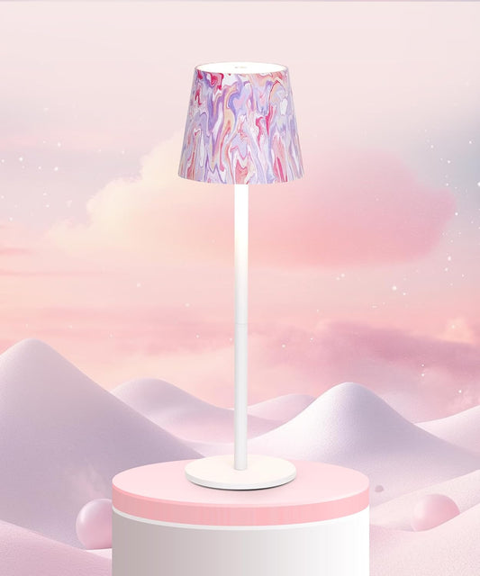 Faithorse 5200 mAh Cordless Table Lamp – IP54 Waterproof, 3-Colour Modes, Pink/White