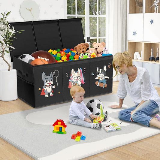 VERONLY Extra Large Collapsible Storage Box 96×34×39cm – Smart Home Organiser