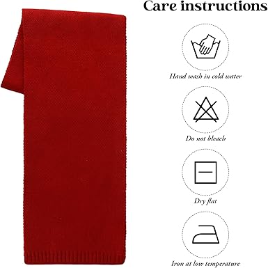 Knit Winter Scarf Lightweight Warm Unisex Fashion Solid Colour