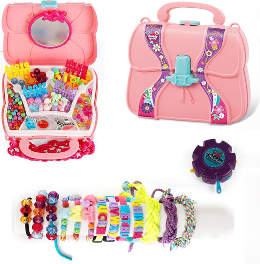 YouCute Bracelet Making Kit – Loom Bands Craft Set with Charms, Tool‑Free, Gift