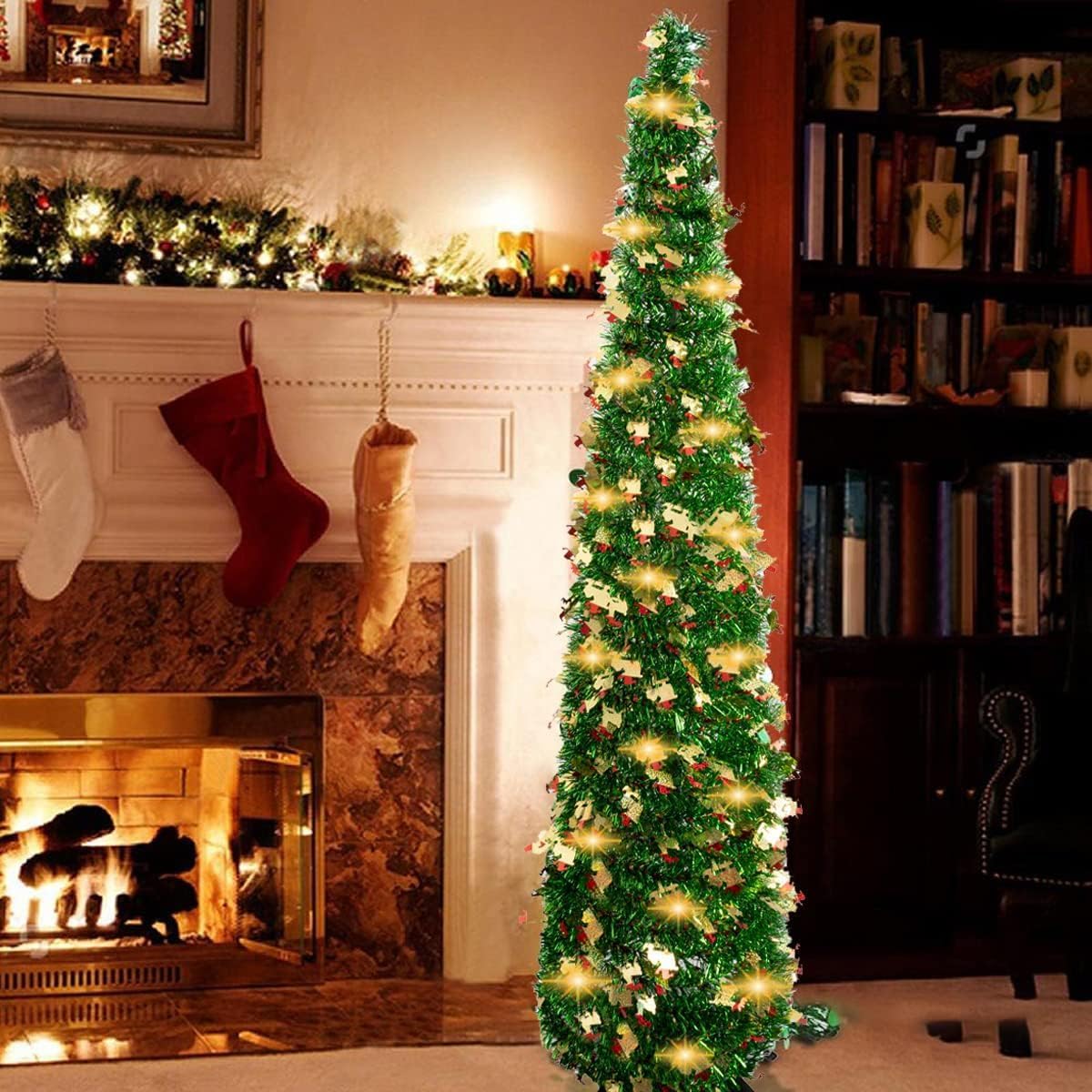 5ft Collapsible Artificial Christmas Tree – Easy Pop-Up Holiday Decor