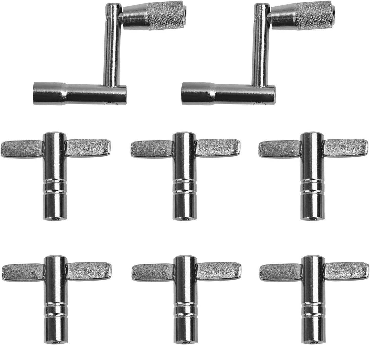 BOXOB Drum Key Drill Bit Set 8pcs Square Lug Drum Tuning Tool