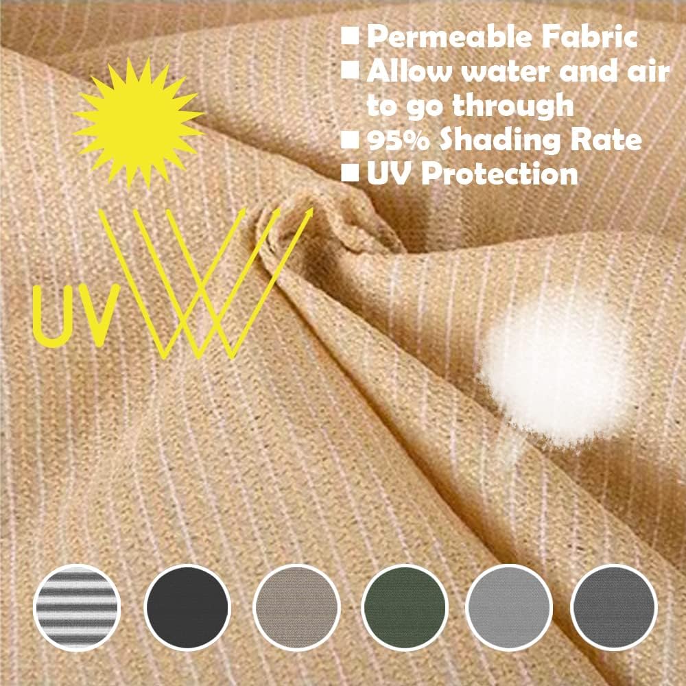 Balcony Privacy Screen Fence Cover UV Weatherproof Windscreen 0.9x6m Black