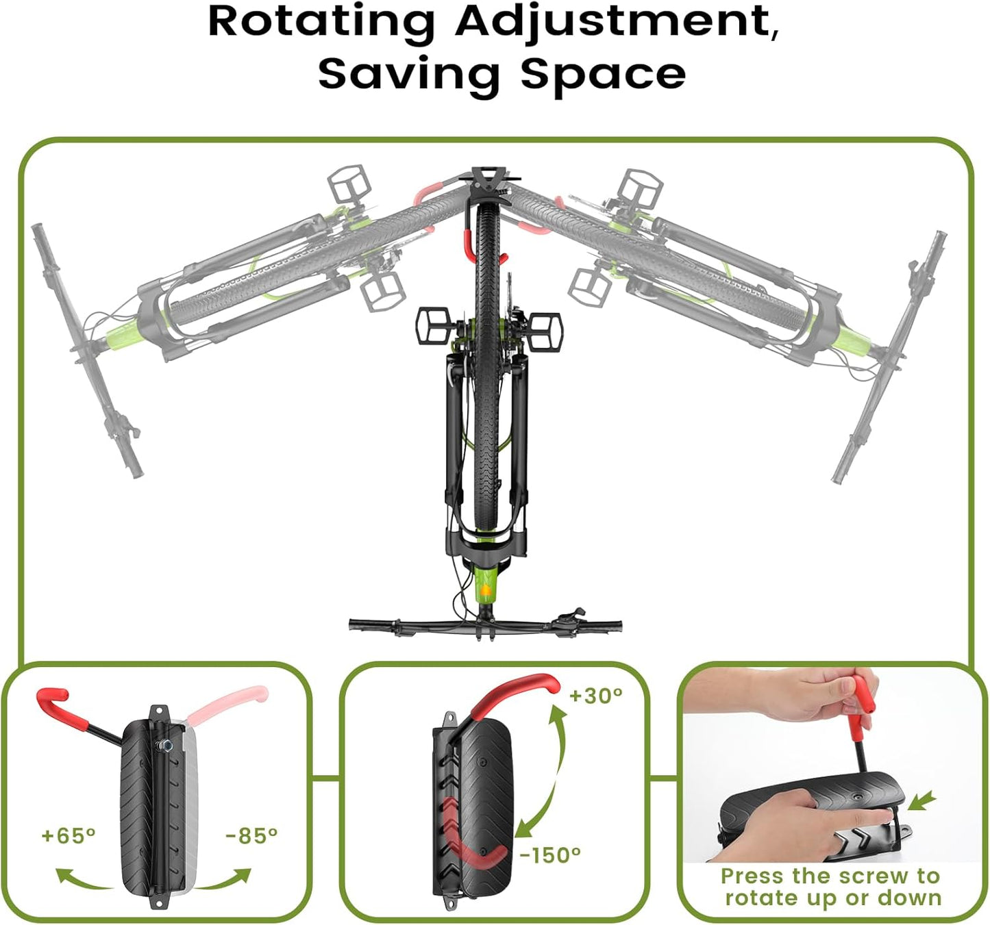 Housolution Vertical Bike Wall Hanger Storage Rack MTB Holder