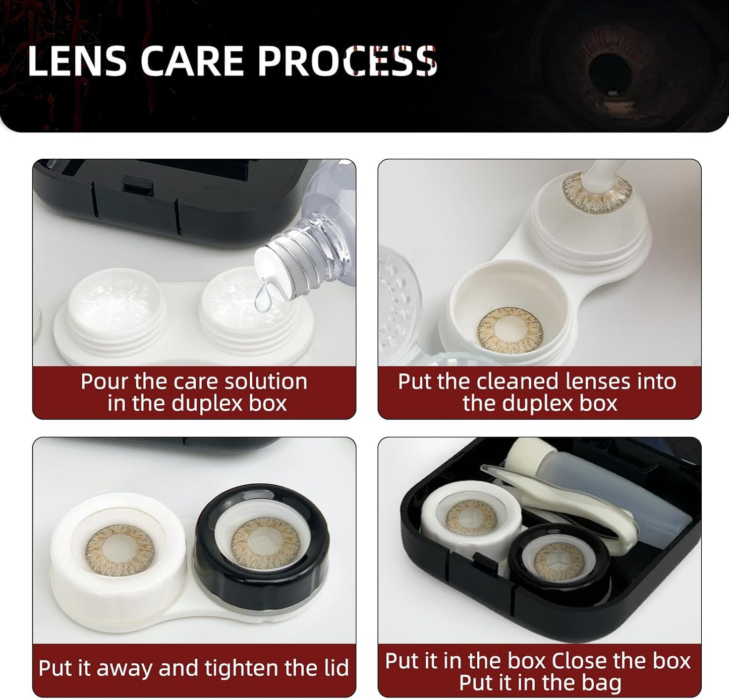 UpaClaire Contact Lens Removal Tool Silicone Suction Plunger