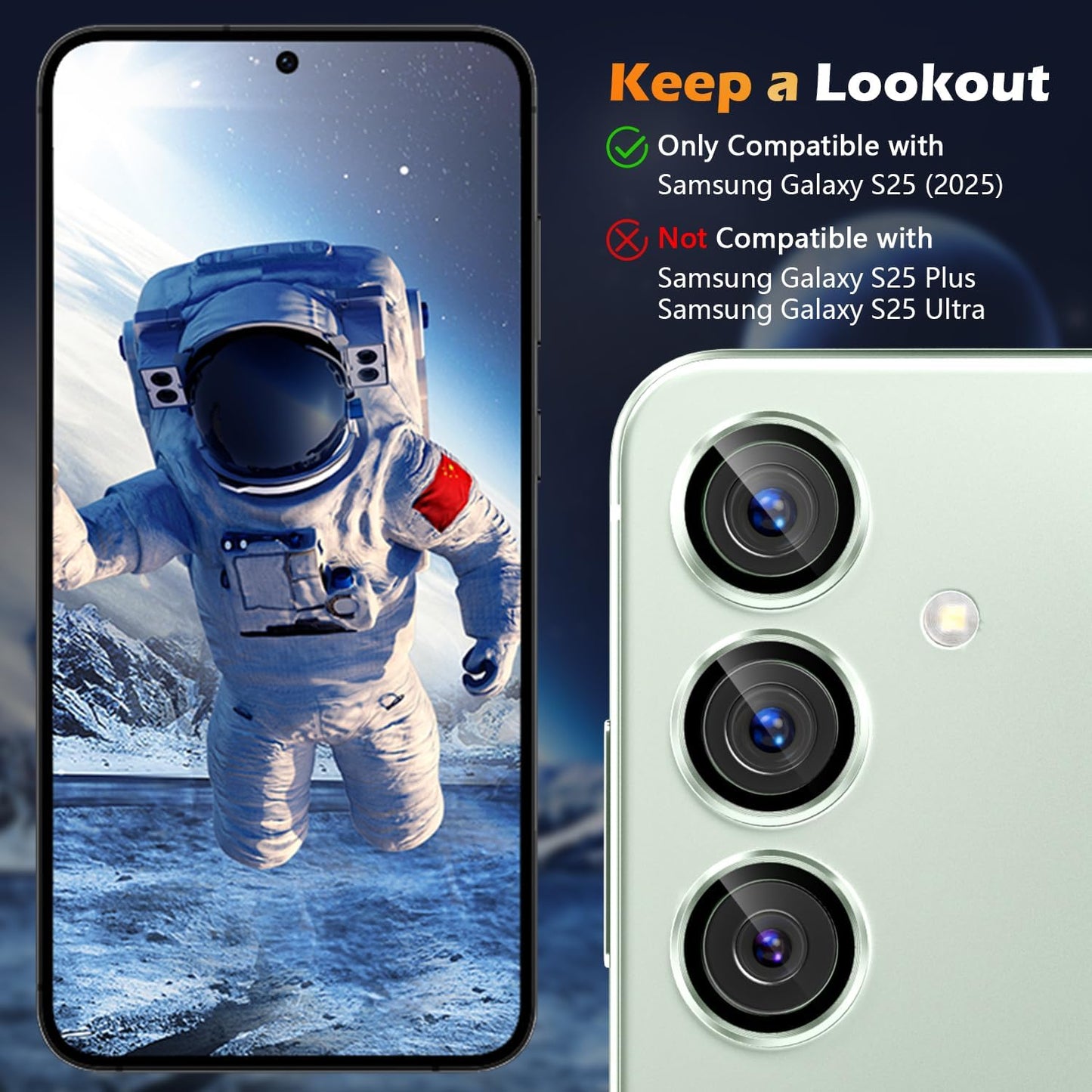 imluckies Camera Lens Protector Anti Scratch Individual Galaxy S25 Camera Lens