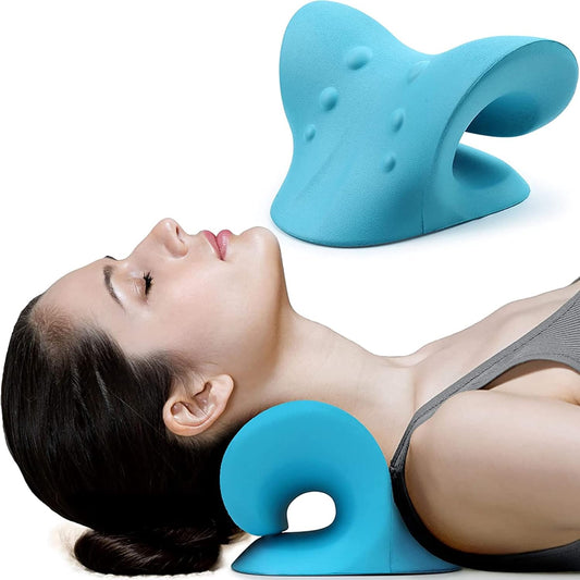 RESTCLOUD Neck & Shoulder Relaxer Cervical Traction Device – Pain Relief Pillow