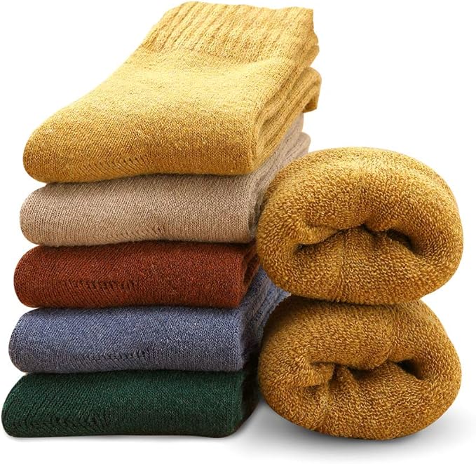 5 Pairs Thermal Socks Women Warm Winter Thick Soft UK 4-8 B0FHJZMGJ4
