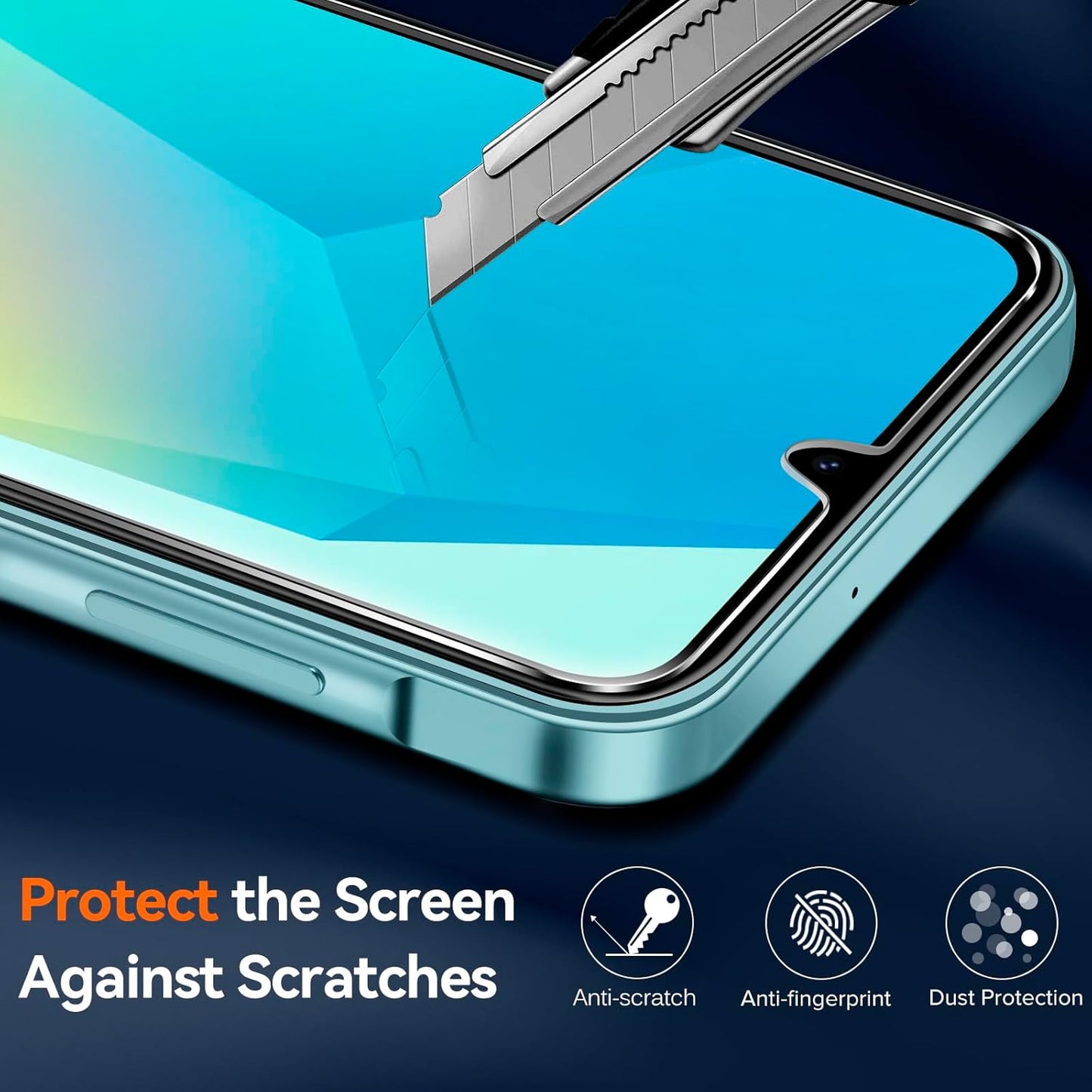 Samsung Galaxy A16 Clear Shockproof Case + 2 Screen Protectors