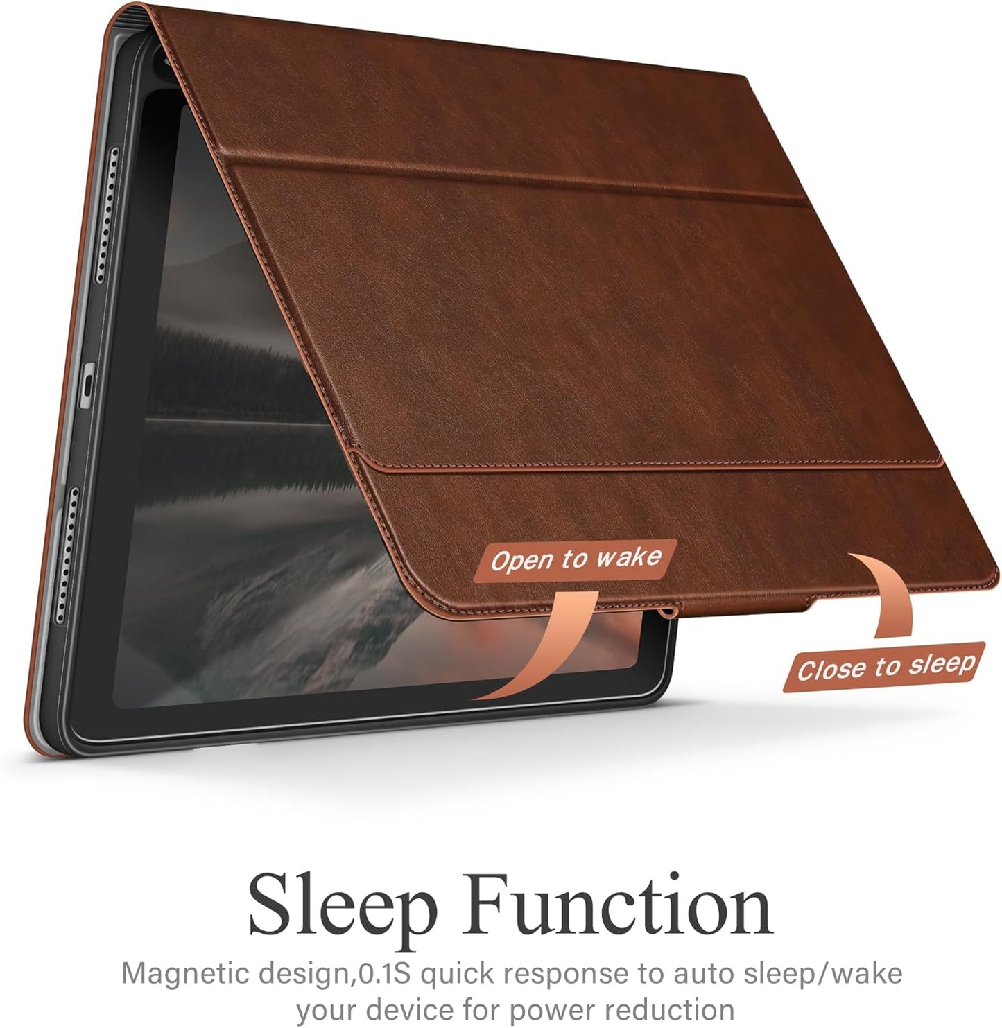 AUAUA iPad 10th/11th Gen Case Leather Stand Cover Pencil Holder