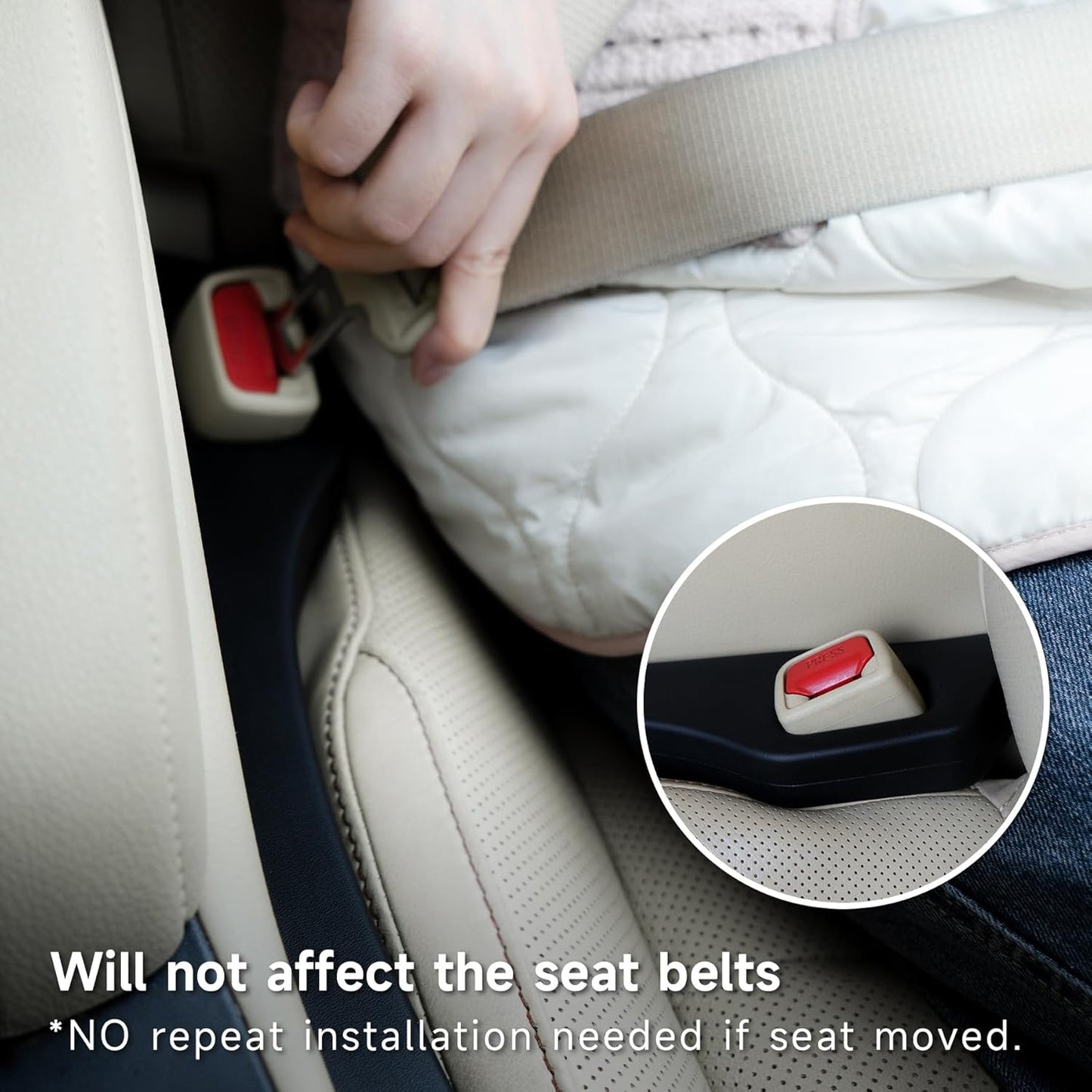 Set of 2 Universal Foam Car Seat Gap Fillers – Stops Items Dropping Between Seat & Console