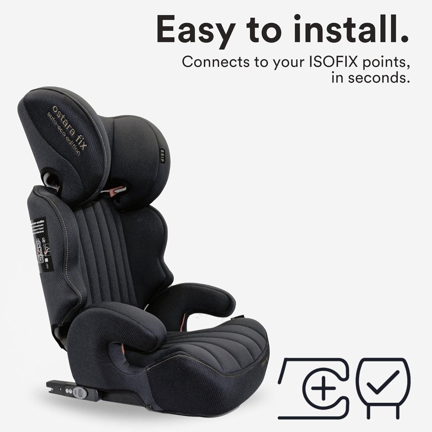 Apramo Ostara Fix Auto Eco High‑Back Booster Seat