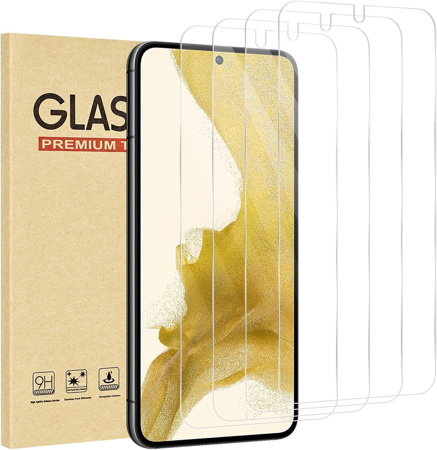 Rvciby Tempered Glass Screen Protector Bubble Free Anti Scratch