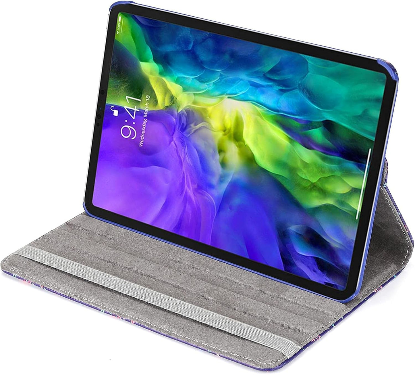 iPad Pro 11 / iPad Air 4 Floral PU Leather Folio Case Stand Cover B0897RYHPD