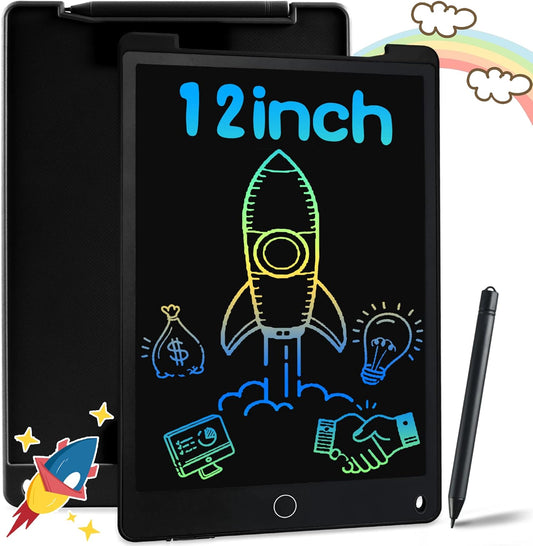 Richgv 12″ Magnetic LCD Writing Tablet – Eco‑Friendly Reusable Drawing Pad