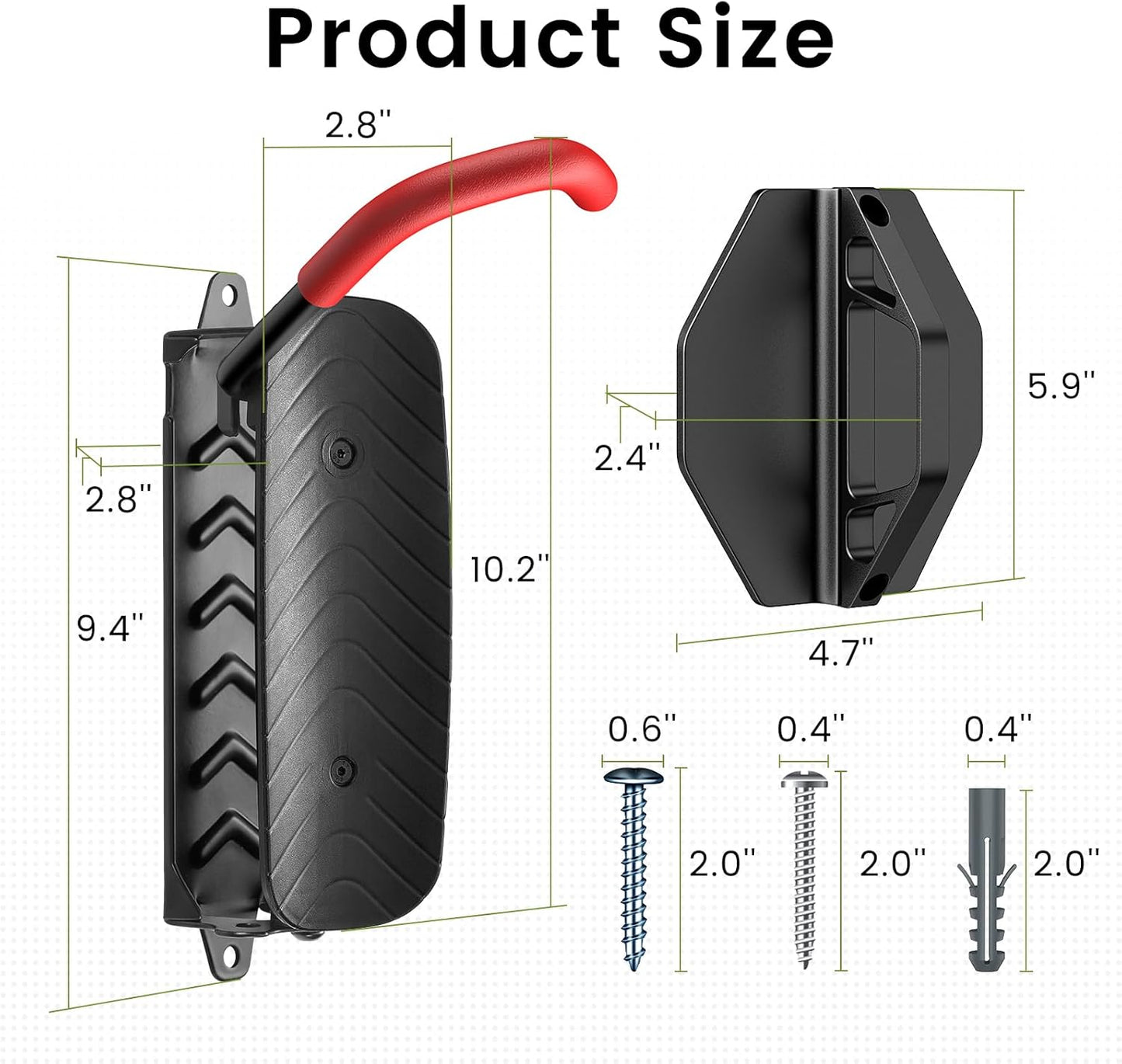 Housolution Vertical Bike Wall Hanger Storage Rack MTB Holder