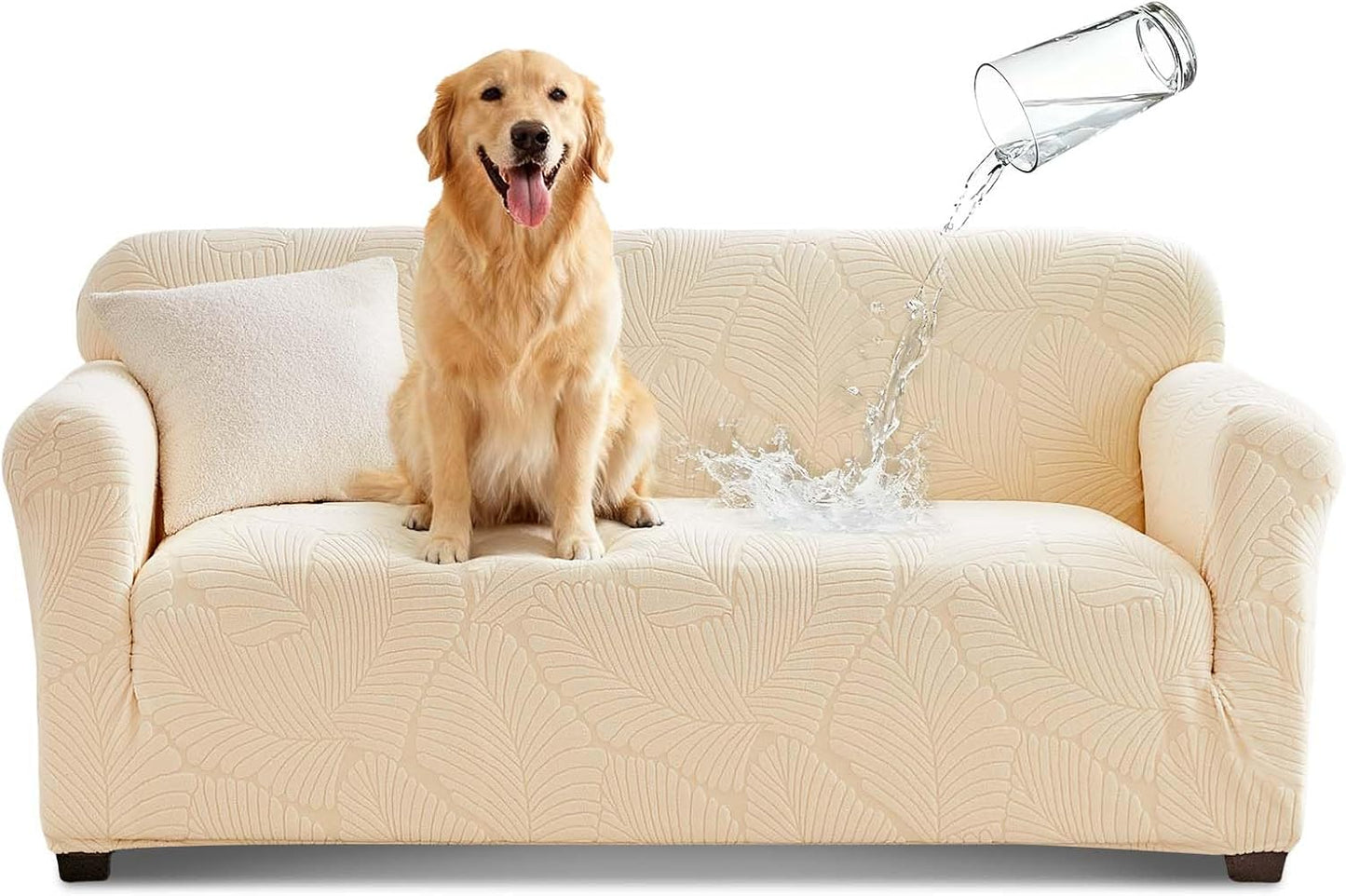 Tokokimo 100% Waterproof 2-Seater Sofa Cover Stretch Non-Slip