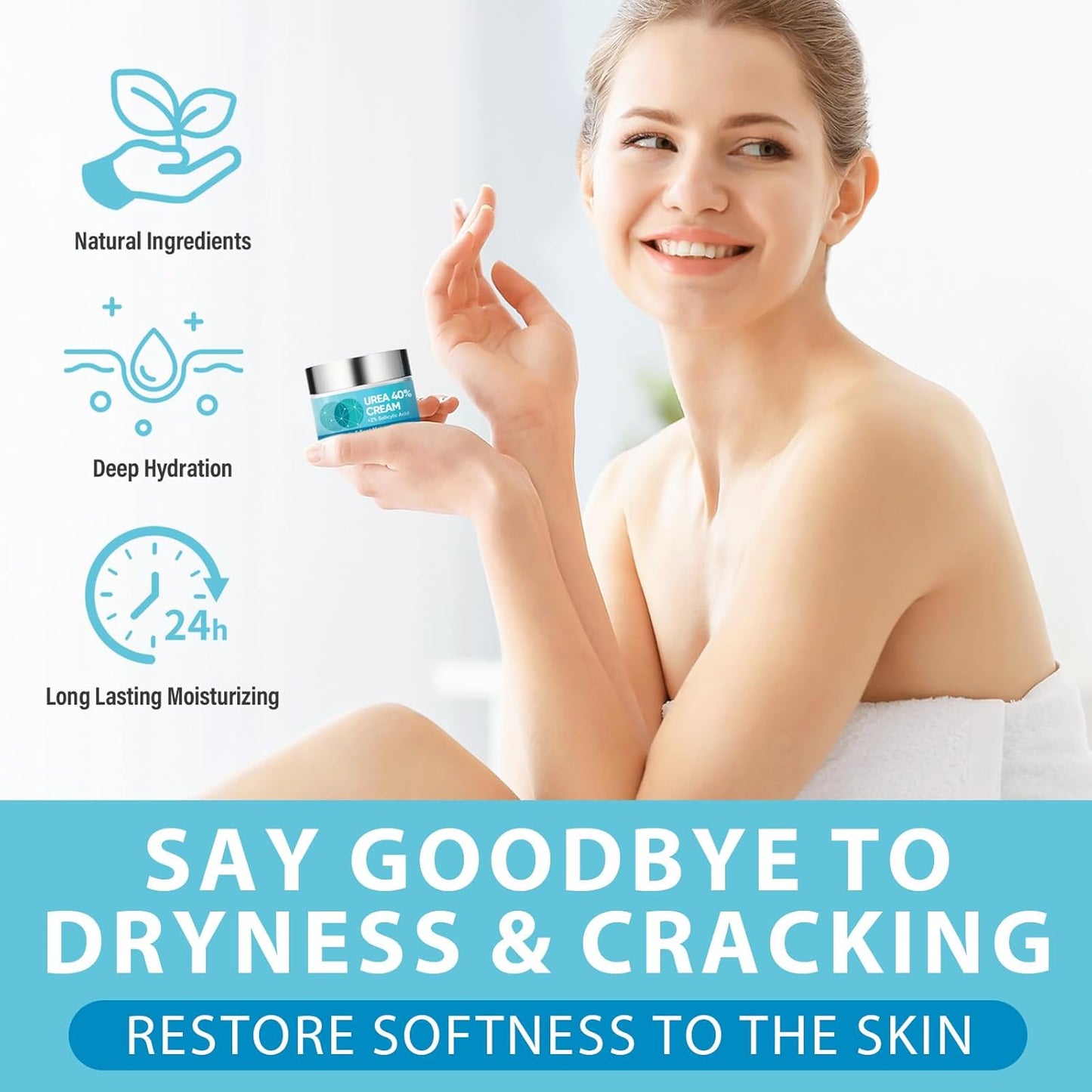 40% Urea Cream with Hyaluronic Acid & Aloe Vera – Deep Moisture for Dry Ski