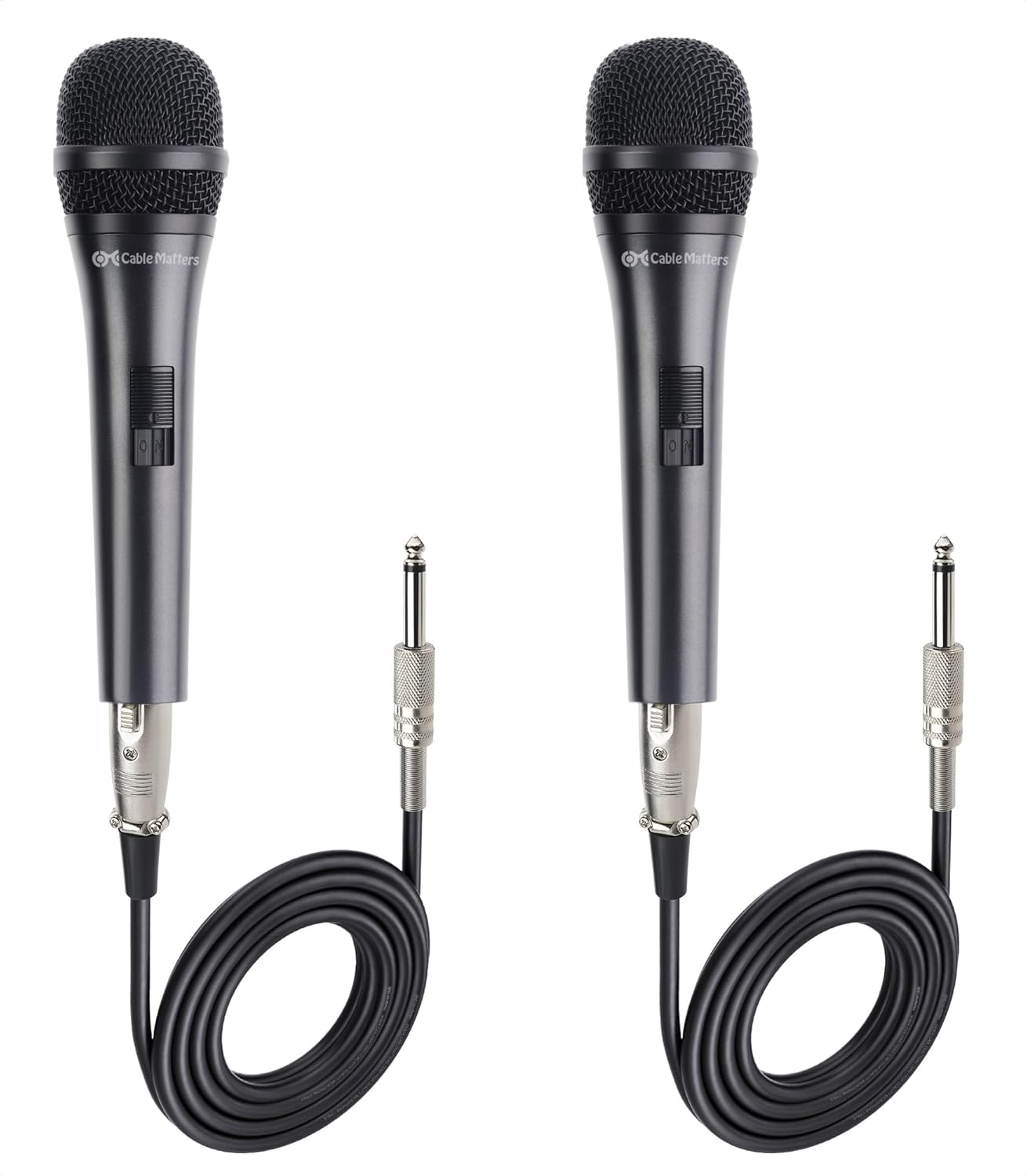 Cable Matters 2-Pack Cardioid Dynamic Vocal Microphones