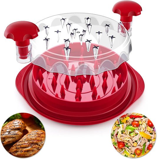 Meat Shredder with Clear Lid Ergonomic Handle – Easy Chicken & Pork Shredding