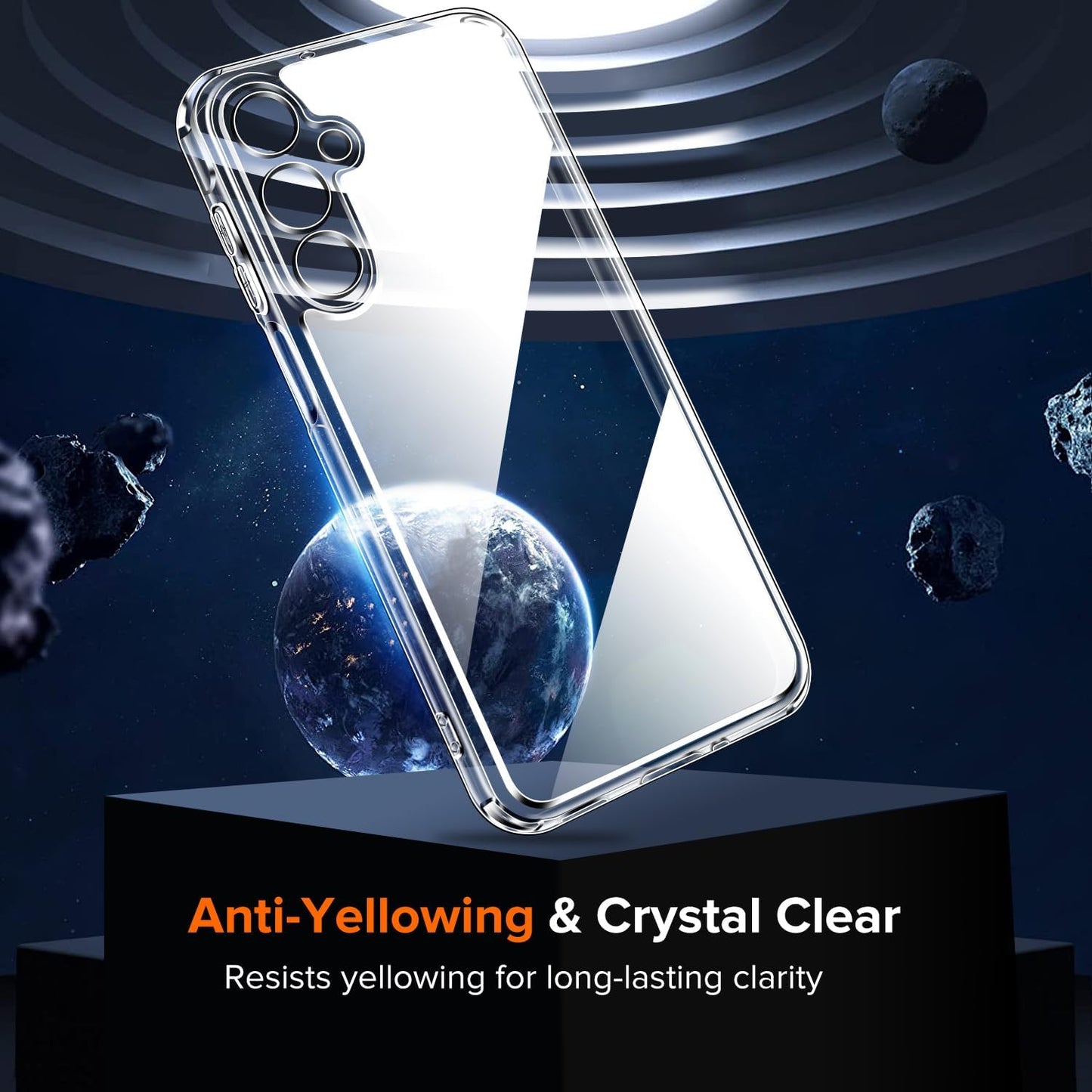 Samsung Galaxy A16 Clear Shockproof Case + 2 Screen Protectors