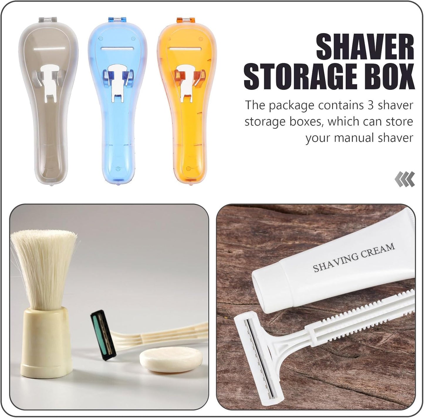 Artibetter Shaver Lightweight Storage Carry Case Organiser Portable Box
