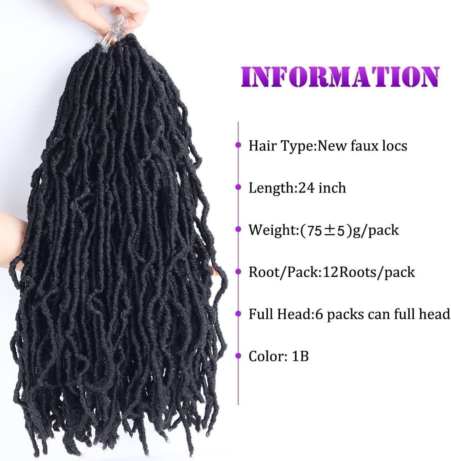 Crochet Pre Looped Goddess Box Braids Synthetic Hair Extensions