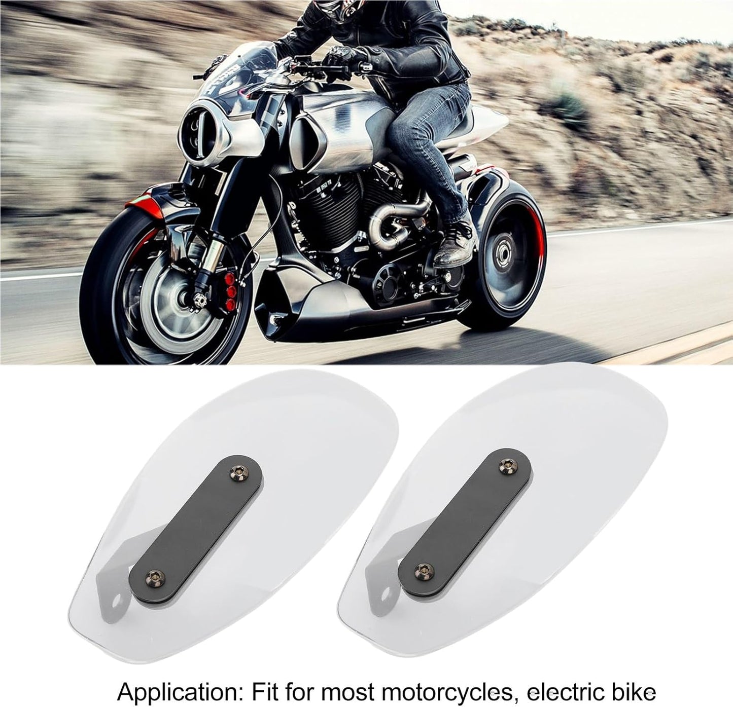 Aramox Motorcycle Hand Guard Wind Deflector Universal Protection