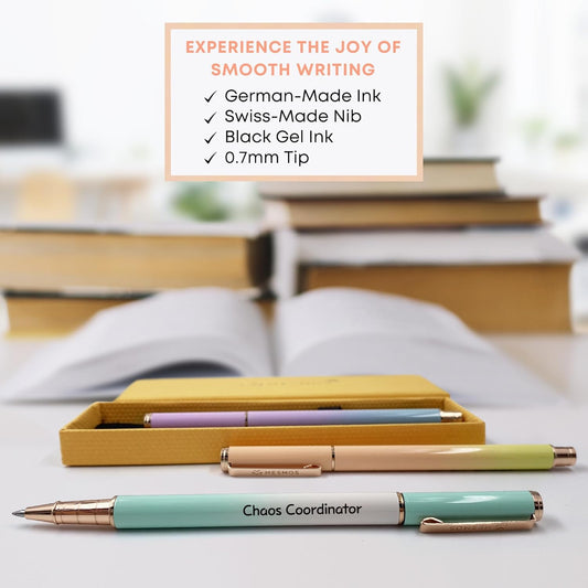 Motivational 3-Pack Gel Ink Pen Set – Chaos Coordinator Office Pens
