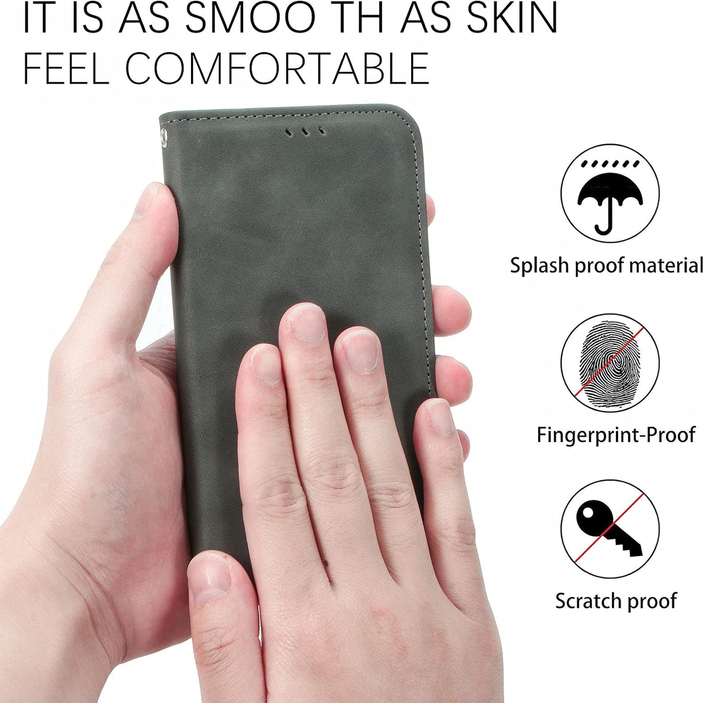 OPPO A60 5G / A40 4G Wallet Case PU Leather Magnetic Flip Cover B0DGQHZ99Q