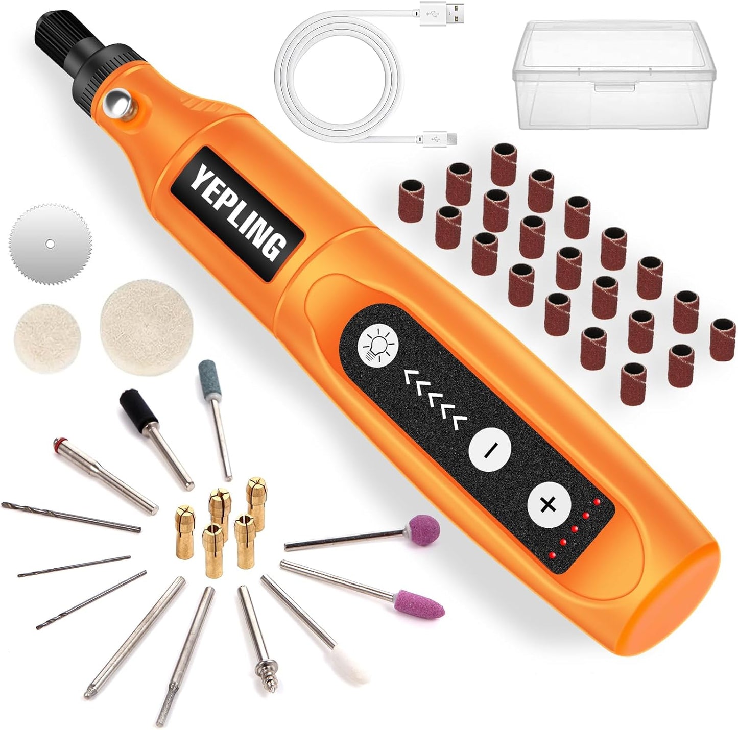 Wireless Rotary Tool 3.7V Mini Electric DIY Multi Tool Kit 40pcs