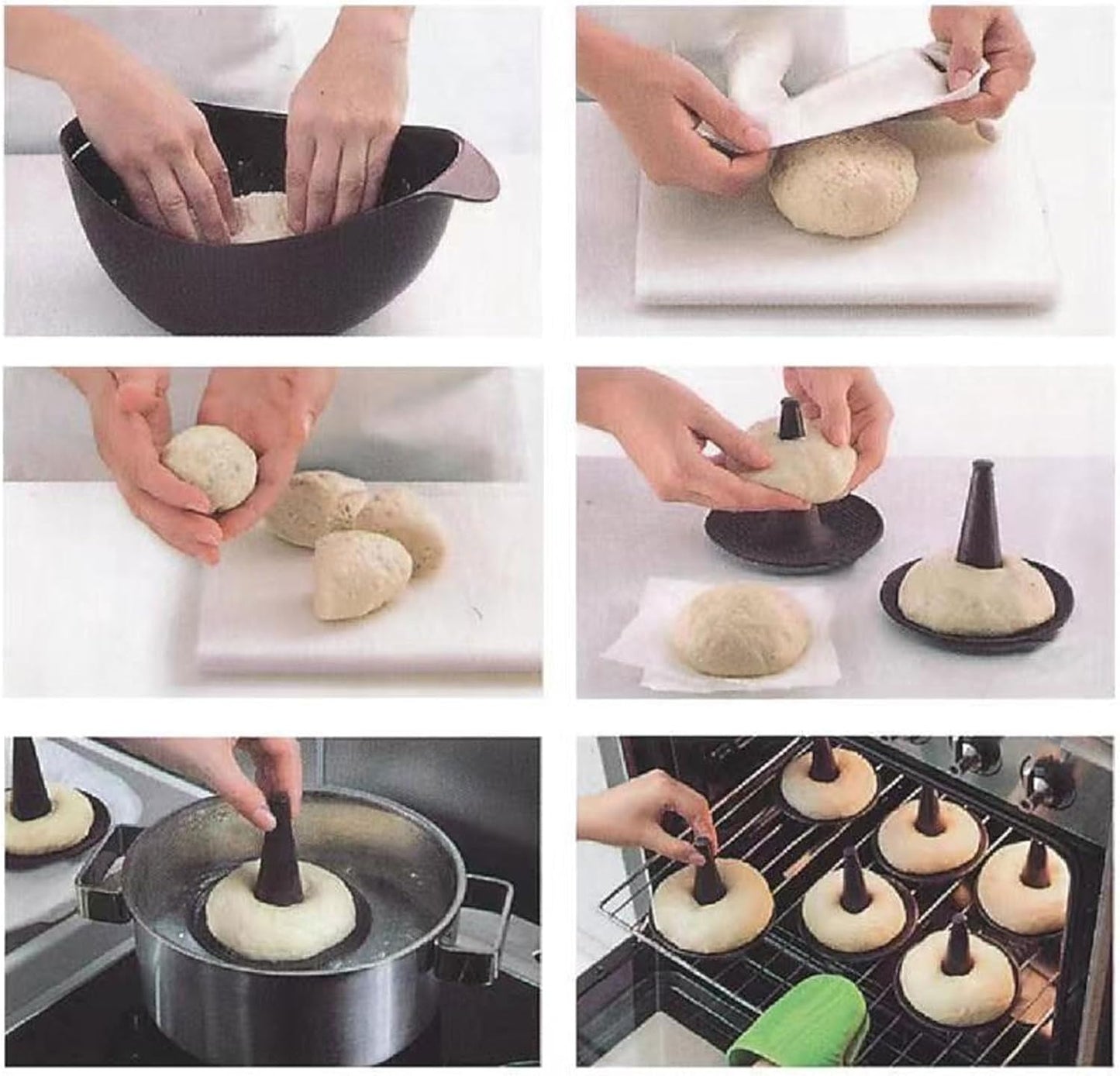 Aoveew Chimney Chiffon Cake Silicone Baking Mould Non Stick