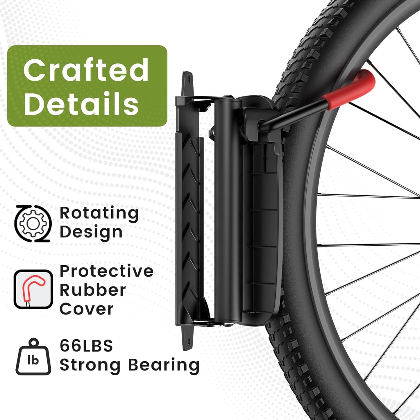 Housolution Vertical Bike Wall Hanger Storage Rack MTB Holder