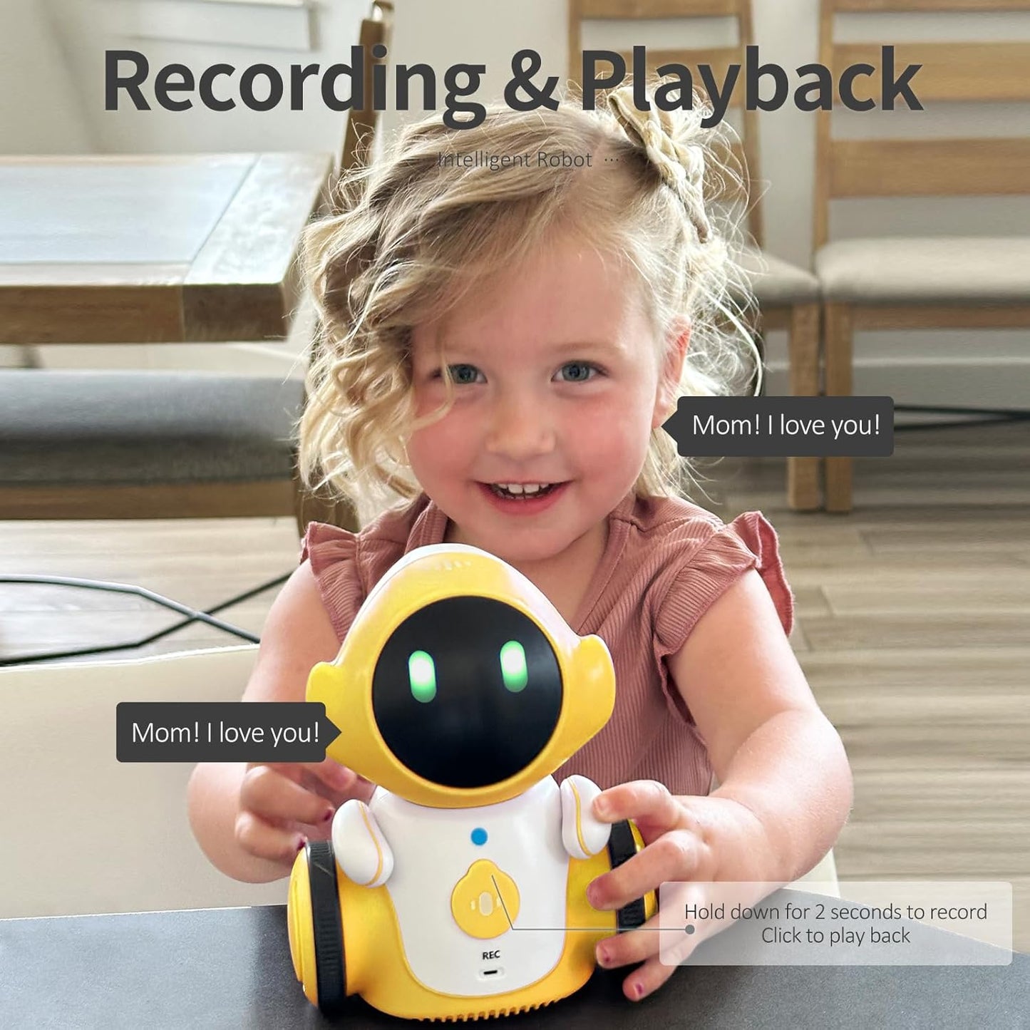 Interactive Robot Toy for Kids – Voice Control, Dance & Music (Rechargeable)