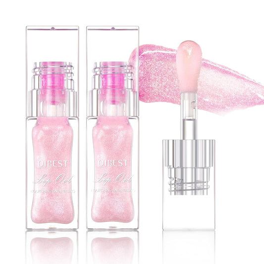 LANGMANNI 2‑Pc Hydrating Lip Glow Oil – Colour Changing, Non‑Sticky, Gloss Shine