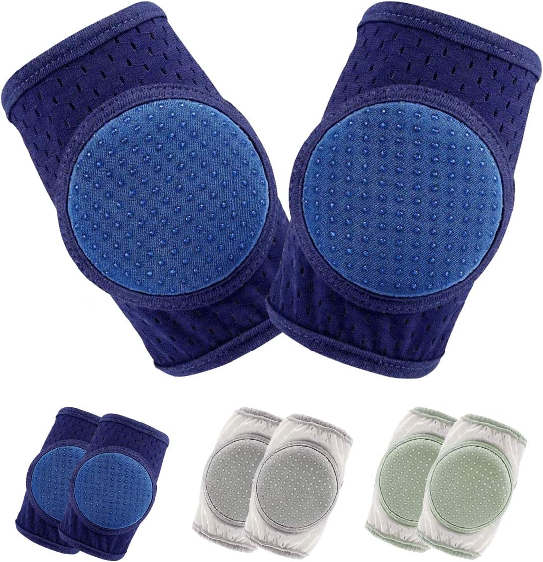 Baby Knee Pads Crawling Protector Adjustable Anti Slip 3 Pairs