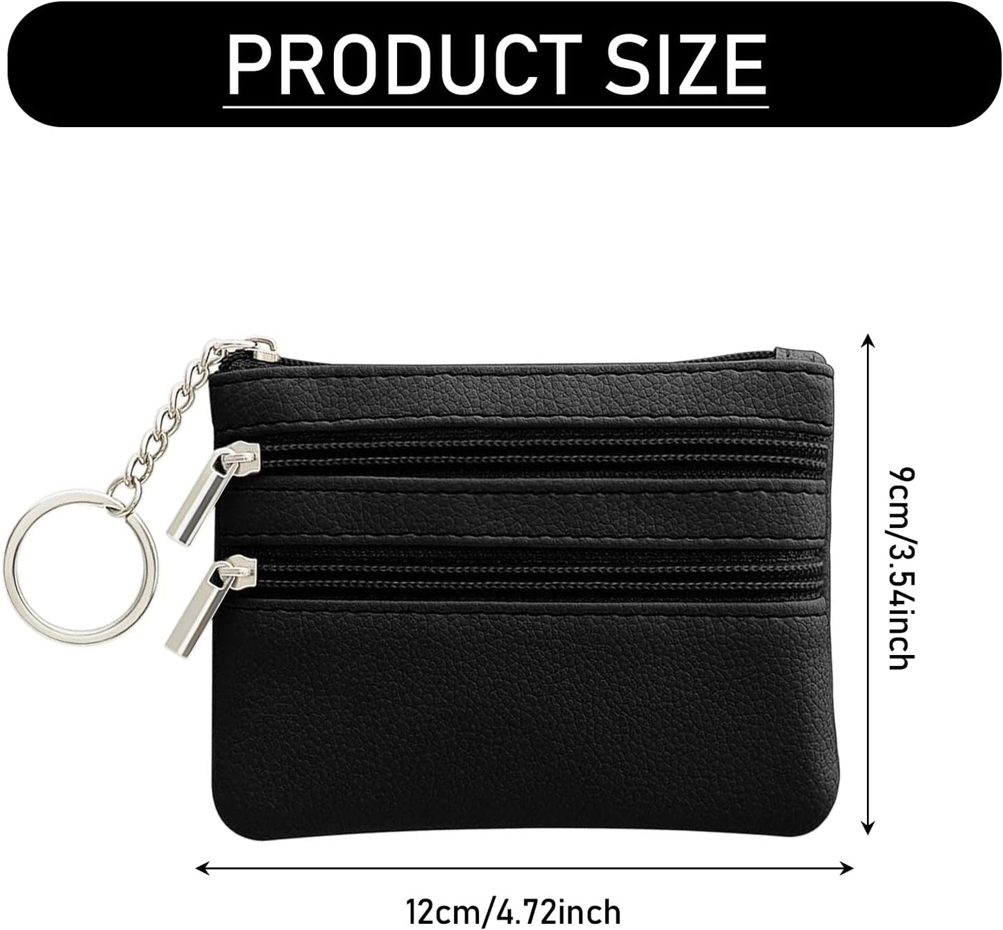 Small Leather Women’s Wallet Mini Coin Purse Card Holder Compact Pouch